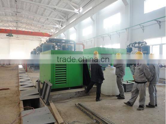 8bar oil free lubrication style and screw type oil free air compressor