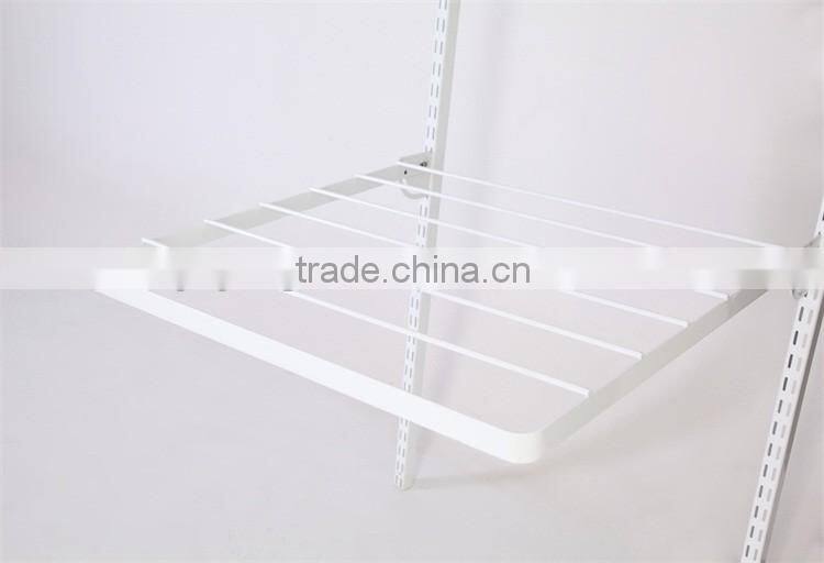 Metal Material 600MM White Balcony Clothes Drying Rack