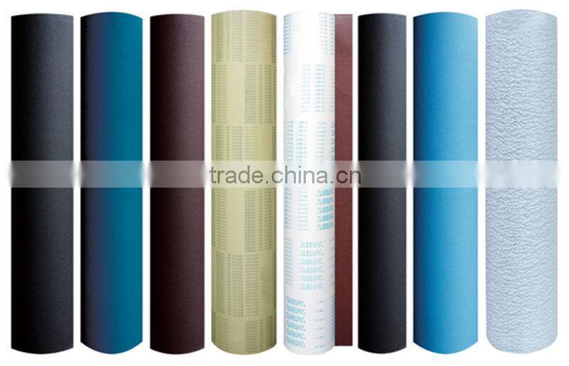 cheap aluminum abrasive sanding paper with Kraft paper backing paper roll