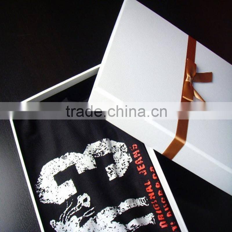 Elegant Design Hot Sale Gift Paper Scarf Packaging Box , T-Shirt Box