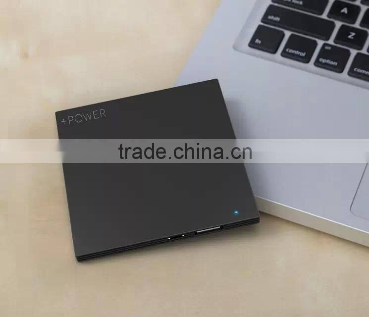 factory supply square shape design polymer battery portable power bank charger