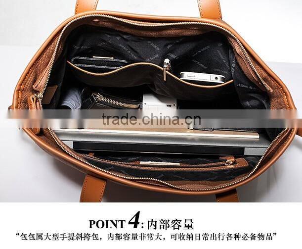 Genuine Leather and Fabric men bag leather messenger branded hand bags for women bags made of leather