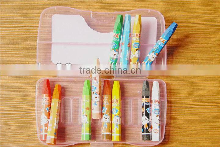 12color oil pastel crayon in plastic box