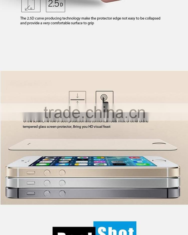 High Quality Tempered Glass Invisible Sticker for iPhone 5