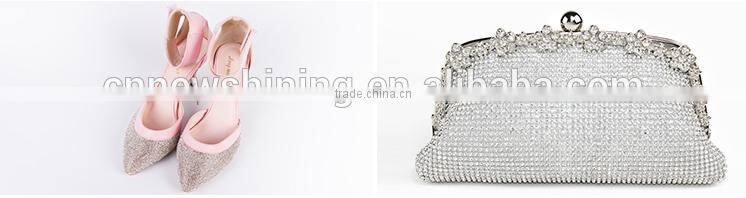 Glass Shoes Decoration Accessory Hot Fix Rhinestone Crystal Mesh
