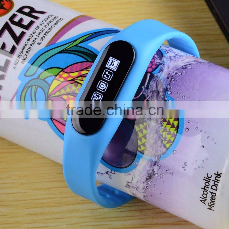 Smart wearable project OEM service logo printing TPU/silicone smart E06 sport fitness wristband