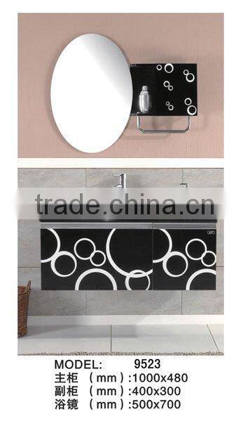 double basin cabinet,Tangbiao brand PVC/MDF bathroom cabinet