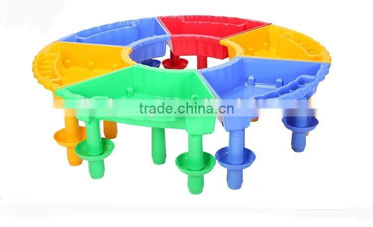 Durable outdoor indoor child care center plastic toy play sandbox child