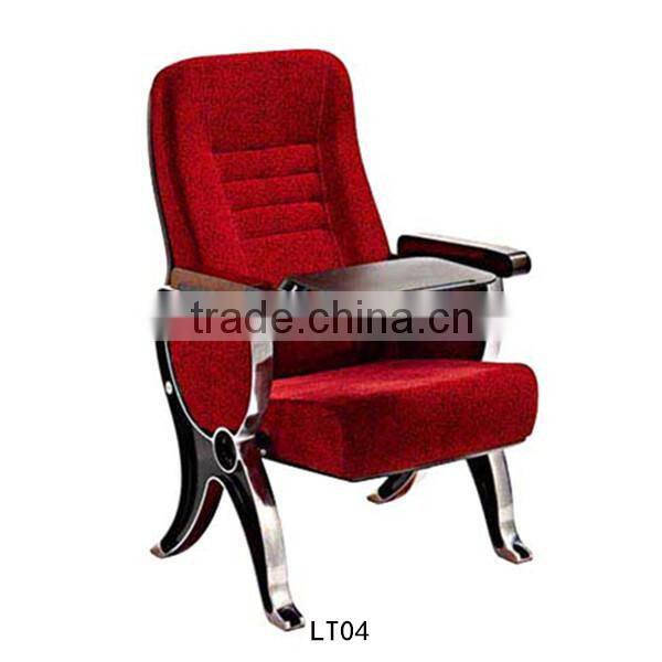 Folding theater chairs auditorium seating conference chairs with tablet LT19