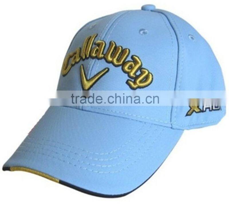 Newly fashion cotton embroidery adjustable size golf cap