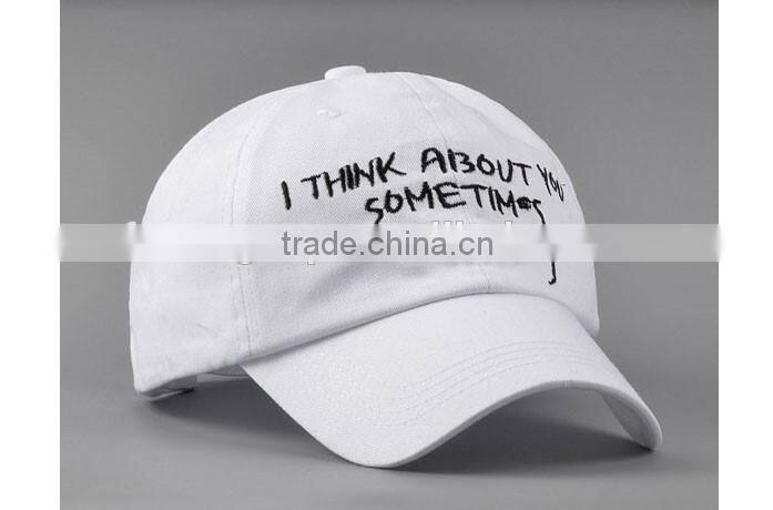 100% cotton twill fashion custom designed baseball sports caps