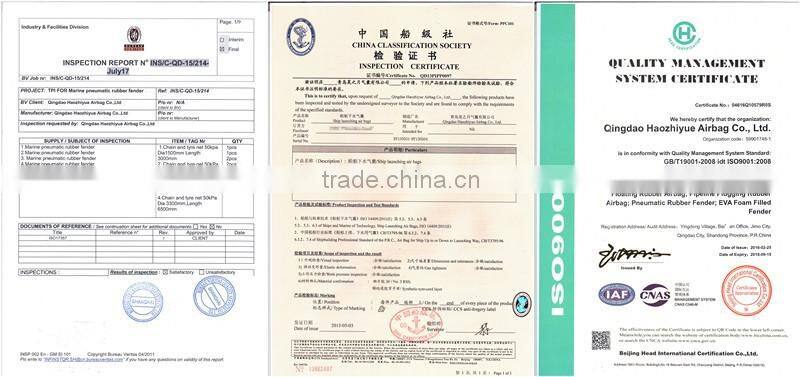 Durable best quality floating rubber airbag for platform