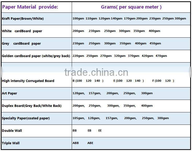 matte lamination brown paper box with auto lock bottom