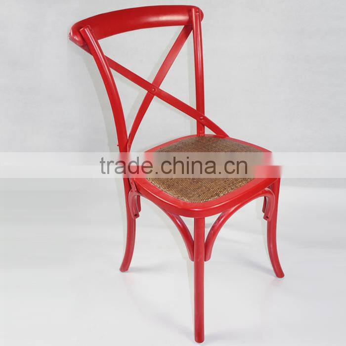 X back side chair/Provincial cross back dining chair/Antique classic X cross back chair