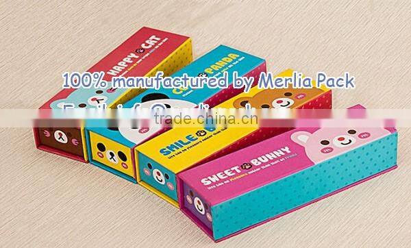 2016 Popular Stationery Paper Box Single Layer Pencil Cardboard Square Box