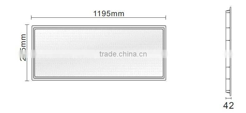 Super bright SAA approved LED Panel light 30x120cm, 36W, 4300lm, IES files available