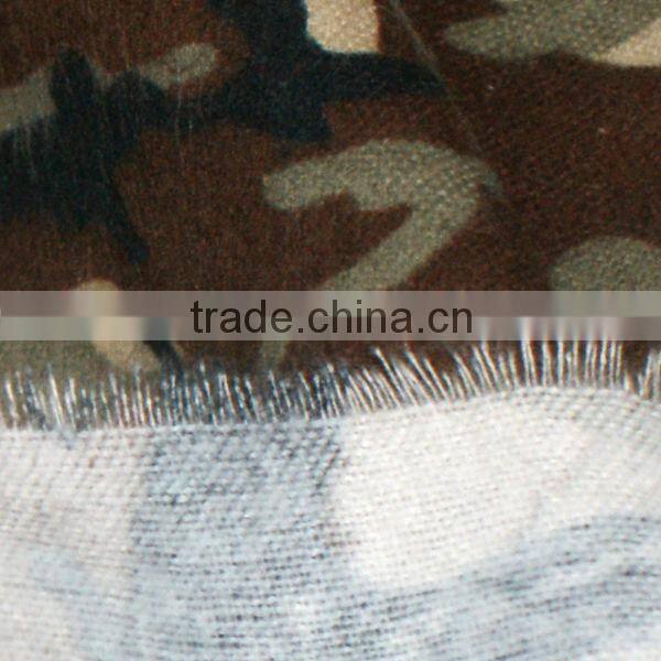 Great Quality one side flannel fabric C 20s*10s 40*42, pure cotton flannel fabric, Customizable