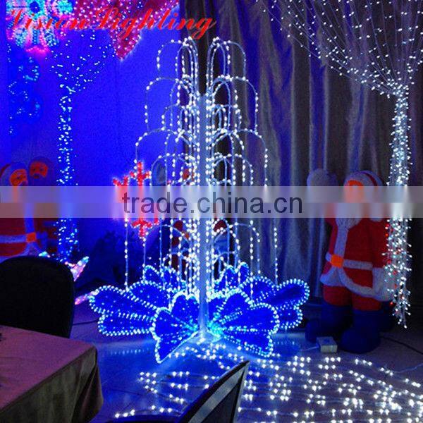 Factory price 3D fountain shape new design decoration LED motif light