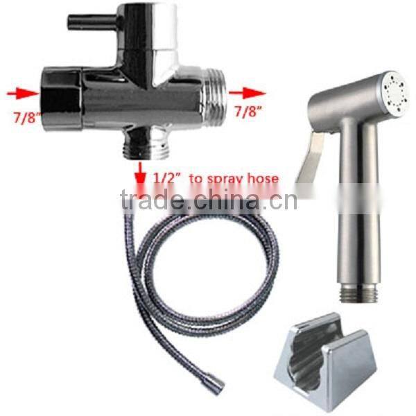 Hand Held Bidet Sprayer, Premium Stainless Steel Diaper Sprayer Shattaf - Complete Set for Toilet, Hand Sprayer for Bidet Toilet