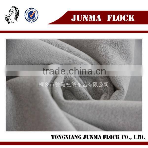 Dark grey plain pattern Manufacturer China flocking Textile plain weave cotton fabric