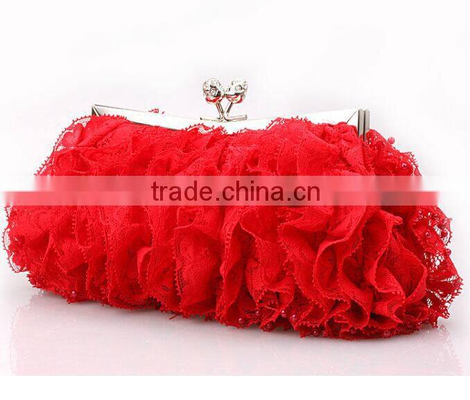 Elegant Fashion party bag lace evening bags lady handbags