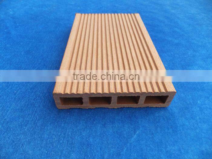 Low maintainance good price hollow wood plastic composite decking