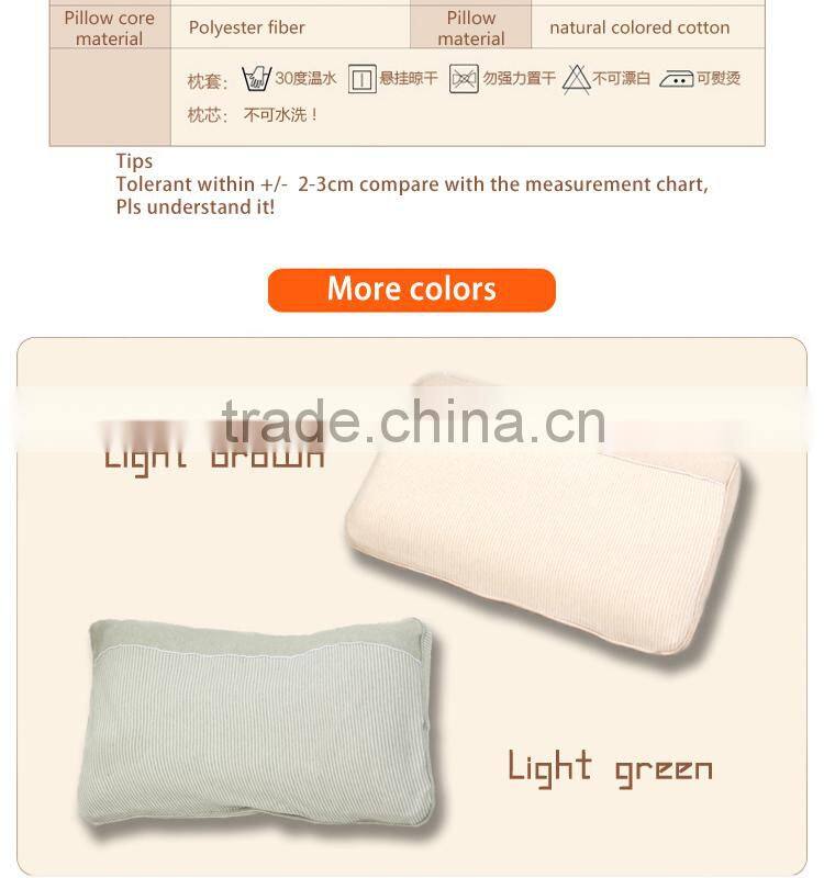 GOTS organic cotton pillow caseChildren care health pillow stripe pillow