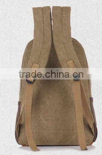 Custom Stock Girl Campus Backpack School Book Shoulder Bag Canvas Backbag