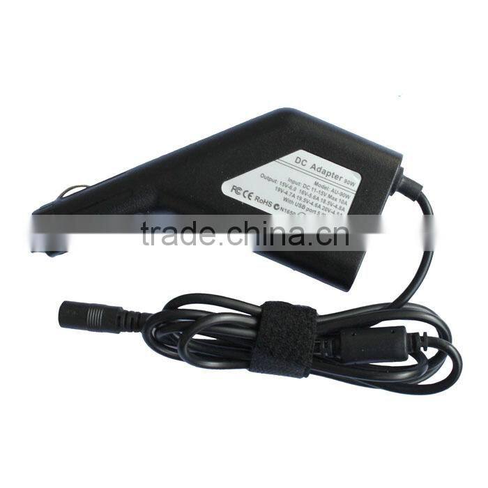 wholesale Automatic Universal DC Adapter Car laptop charger 19V 4.74A 90w For ASUS HP,ACER,TOSHIBA Laptop Car Cigarette Adapter