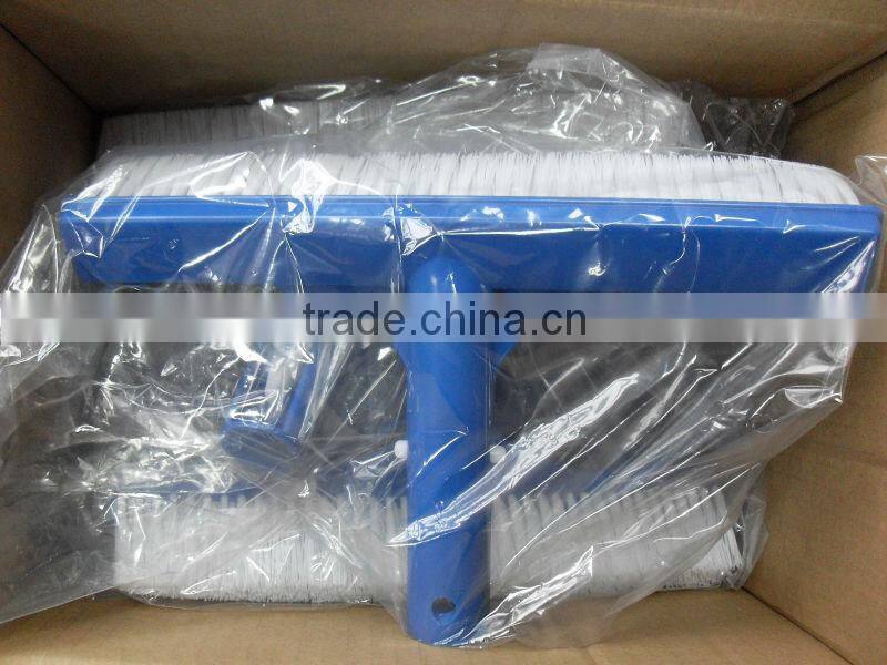 26cm Stainless Steel Bristle Pool Or Spa Wall Brush,Plastic brush