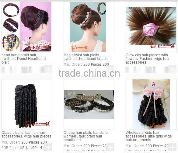synthetic hair scrunchies , wigs fast bun hair accessories
