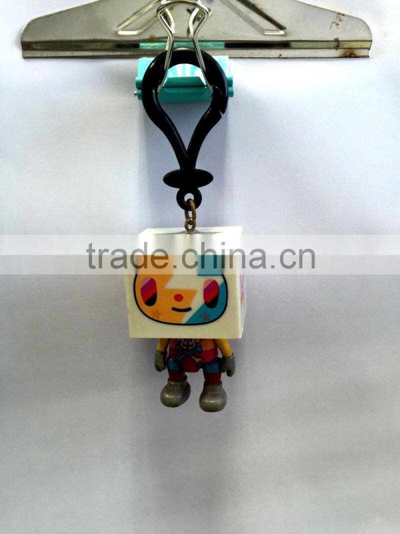 Twistable Emotion Changing Plastic Toy, Fashionable Vinyl Key Chain Toys for Teenages