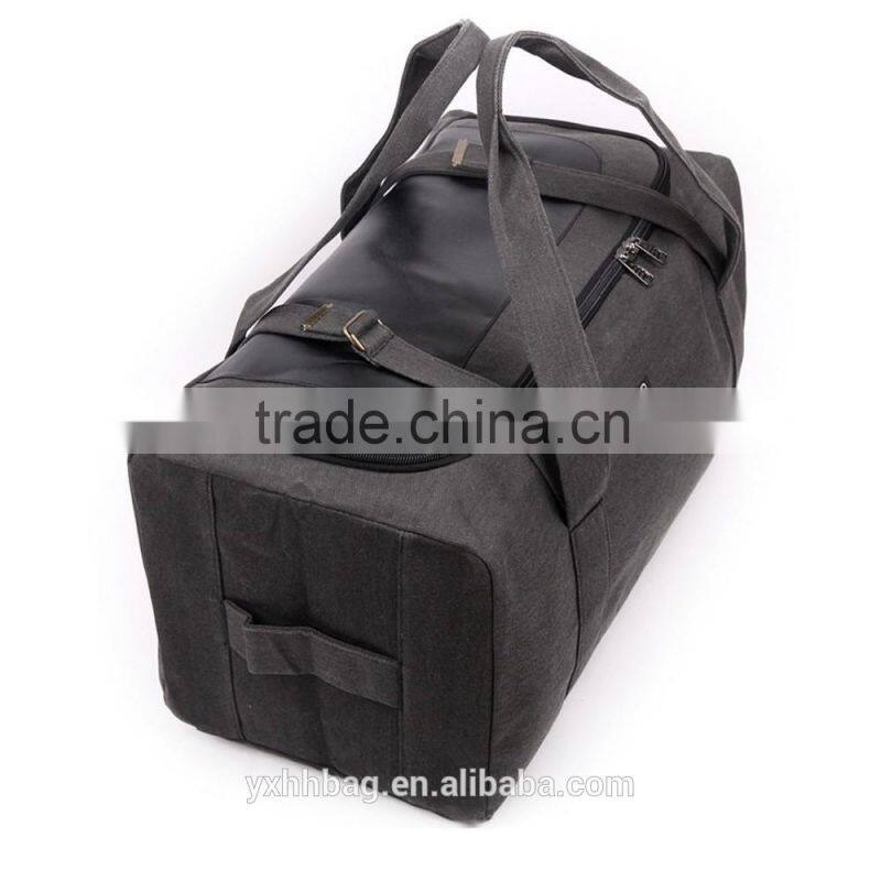 canvas travel shoulder bag for men