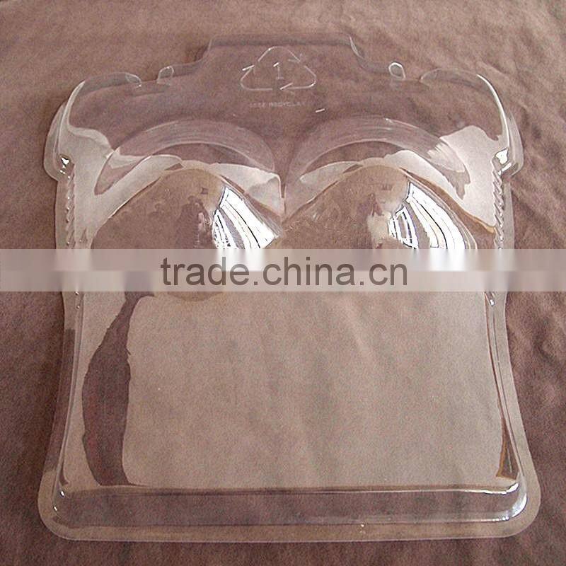 2016 cheap price clear plastic upper body bra mannequin