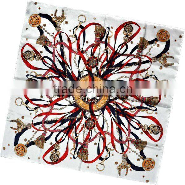 Factory Free Samples Hand Rolled Edge Silk Scarf