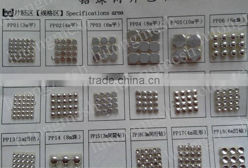 Anping 2014 new design fashion round metal sequin fabric