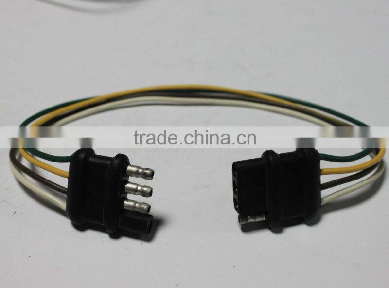 american 6-way coiled cable, wiring harness/connectors 6-way square