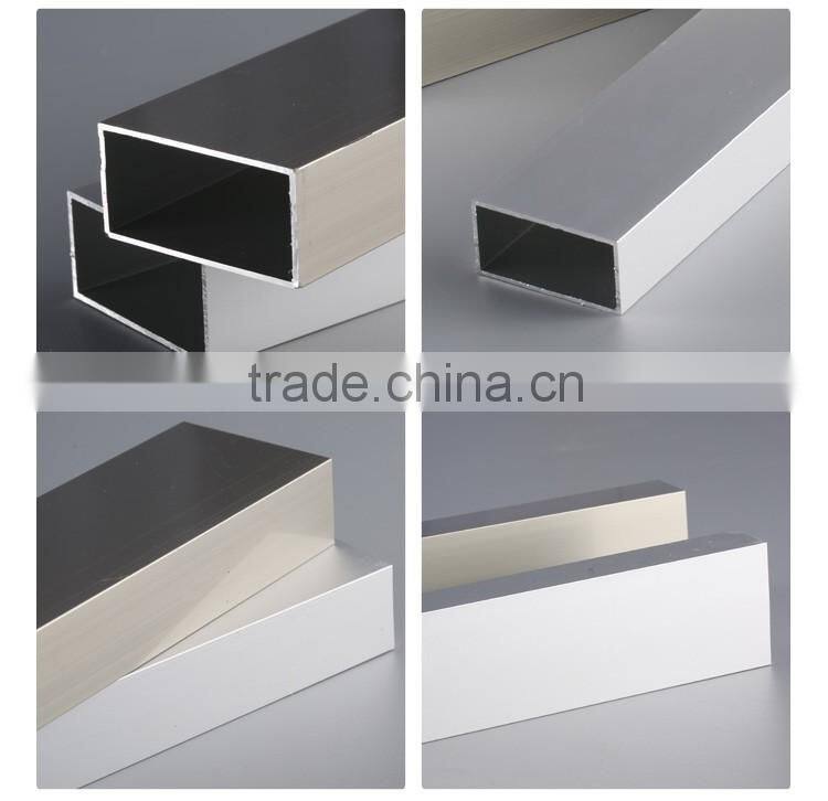 Anodized bronze aluminum square hollow tube for decoration