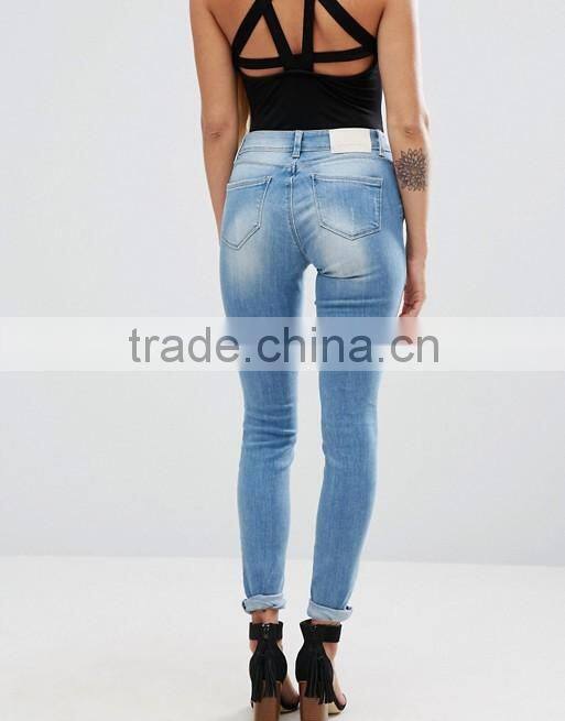 Ultimate Skinny ladies jeans pants Destroyed Jeans