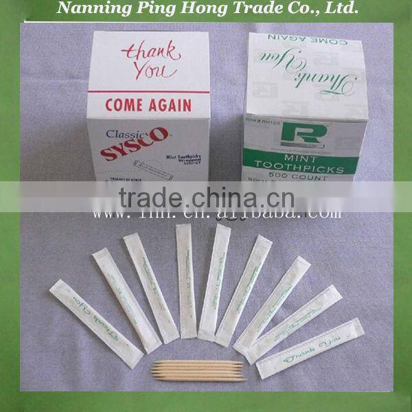 natural toothpicks, two point toothpicks, disposable toothpicks