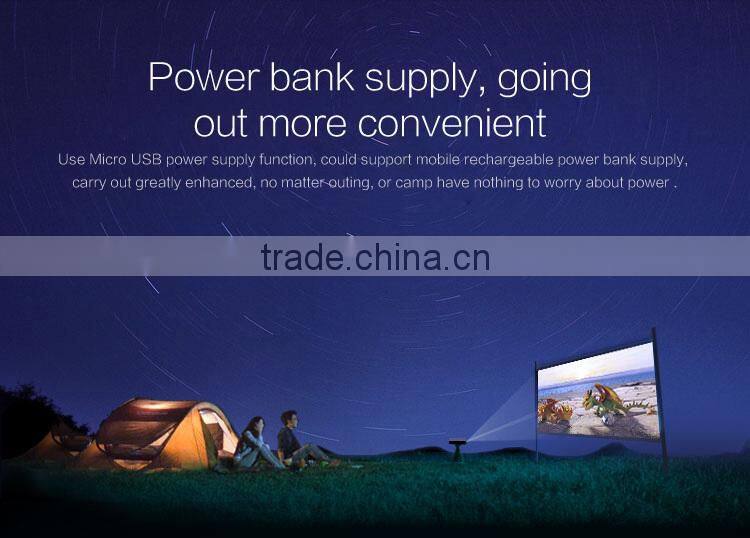 Portable power bank support 1080p led projector moble phone hdmi usb vga sd slot hd cinema mini projector