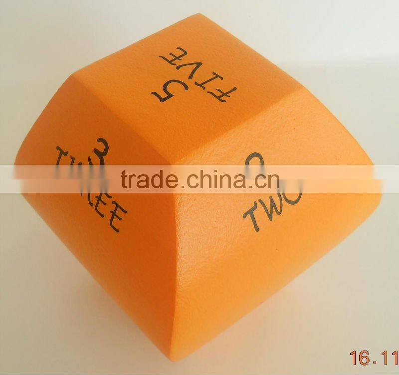 Soft safety foam dice