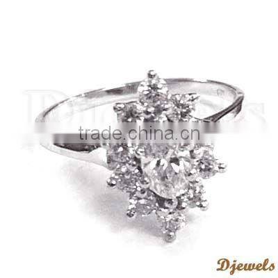 White Gold Diamond Rings, Diamond Ladies Rings , Diamond Jewellery