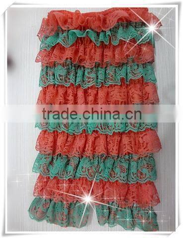 Cute Colorful Baby Strapless Lace Ruffles Petti Rompers Baby Girls Cheap Rompers Lace Ruffles Rompers With Bows Sleeping Wear