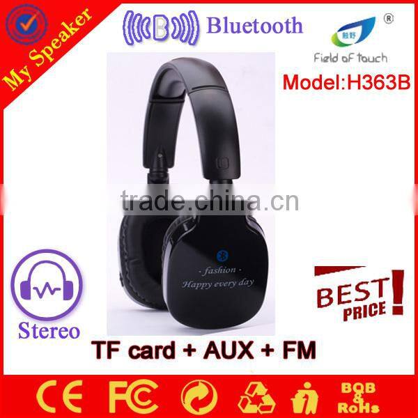 2014 computer headphone with TF card bluetooth FM