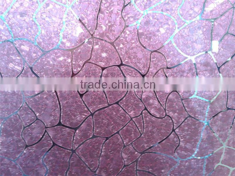 cheap china factory design ice flower mirror glass for interior decoration