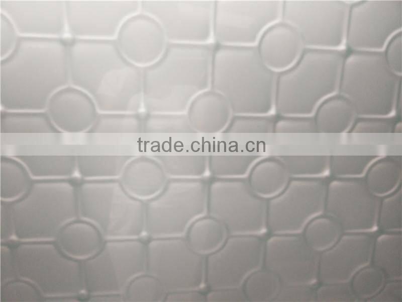 phantom 3d patterned Glass panel for bedroom background wall glass