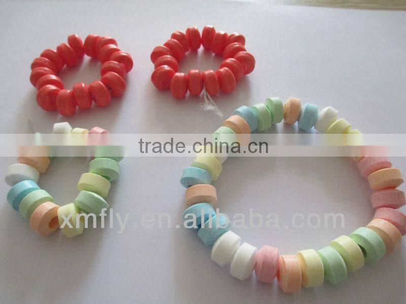 Colorful fruit flavour compressed candy