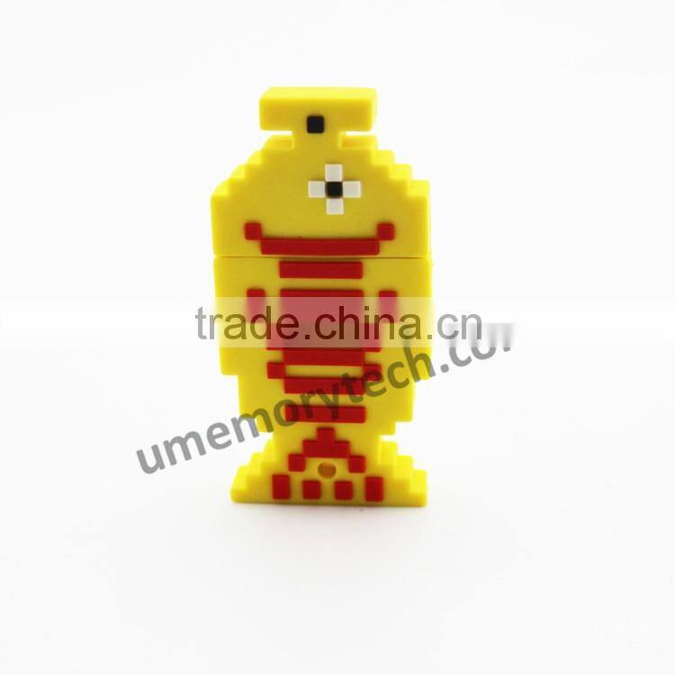 Cartoon Fish pixel style 128mb 512mb usb drive