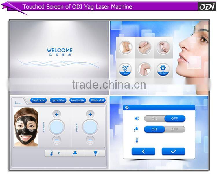 OD-LS900 Strong and fast eyebrow tattoo removal yellow robs yag crystals laser